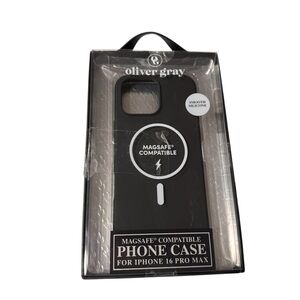 Brand New / Oliver Gray Magsafe Compatible Phone Case For iPhone 16 Pro Max
